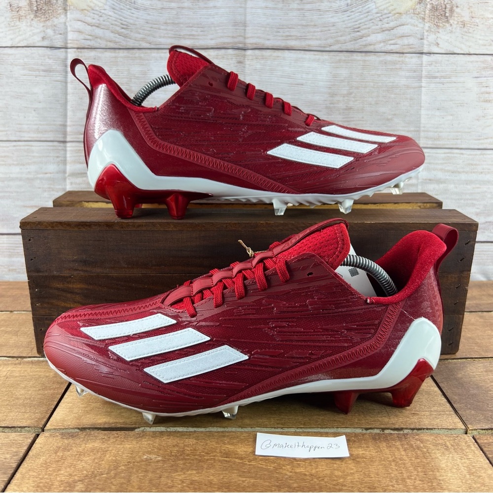 Adidas Adizero Football Cleats ‘Power Red Cloud White’